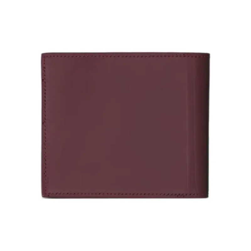 SAINT LAURENT Calfskin Wallet Men's Burgundy-1