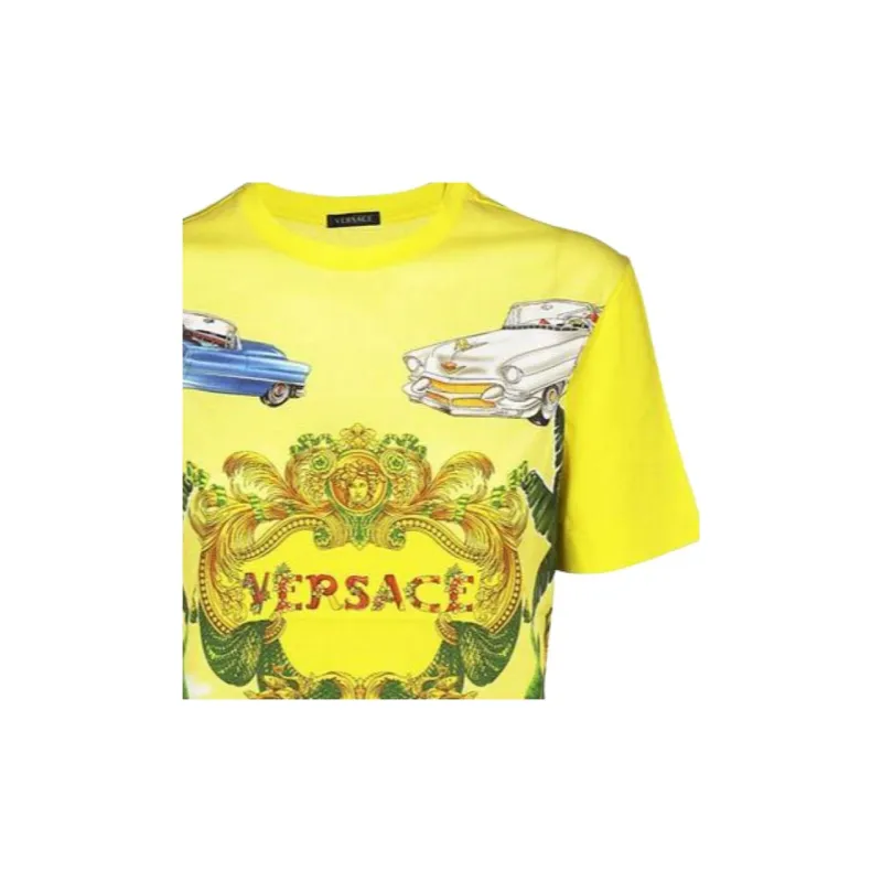 VERSACE T Shirts Women's Yellow-3