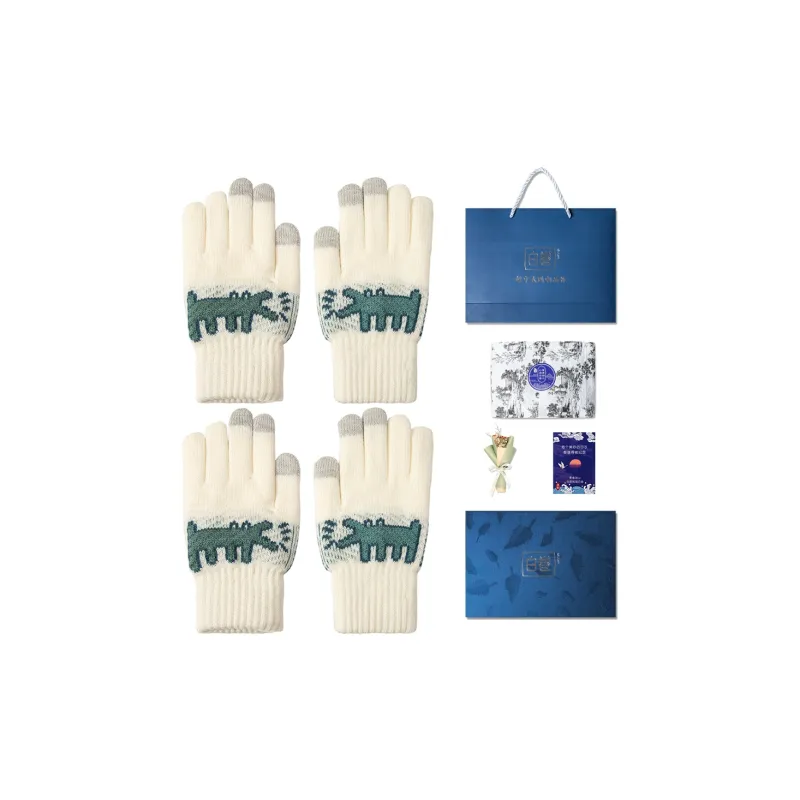 BAIJUAN Acrylic Knit Gloves Unisex-5