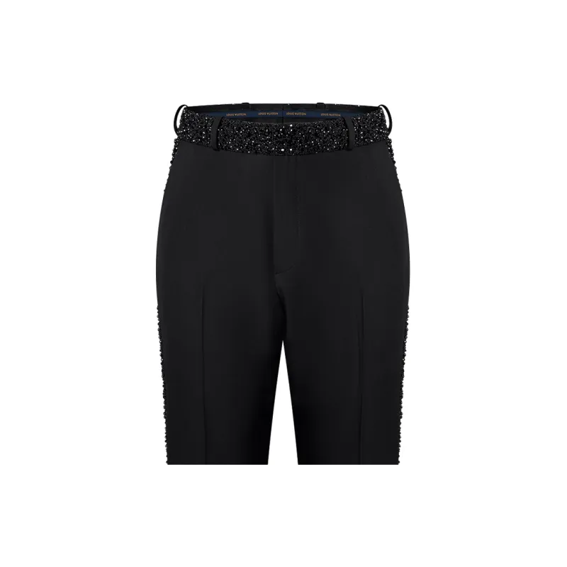Lv Made To Order Embellished Evening Cigarette Pants-3