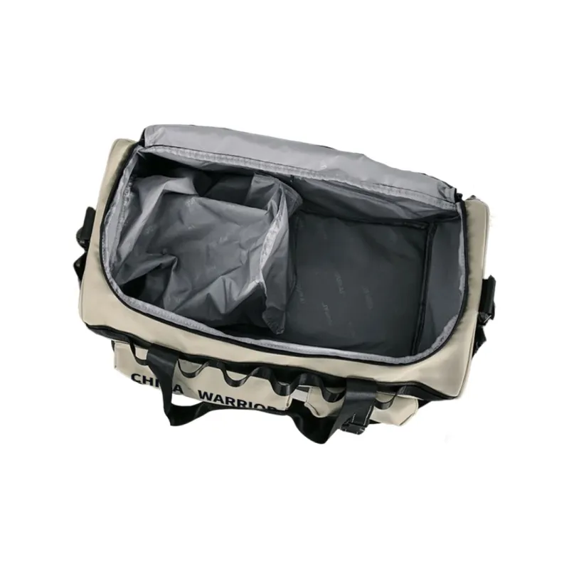 Warrior Nylon Travel Bags Gym Bags Large Size Unisex Khaki/Black-3