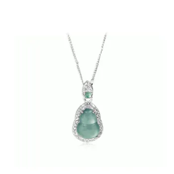 Bermuda Eyes Ice Glutinous Jadeite Necklaces Women's