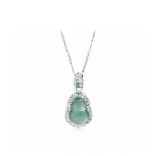 Bermuda Eyes Ice Glutinous Jadeite Necklaces Women's