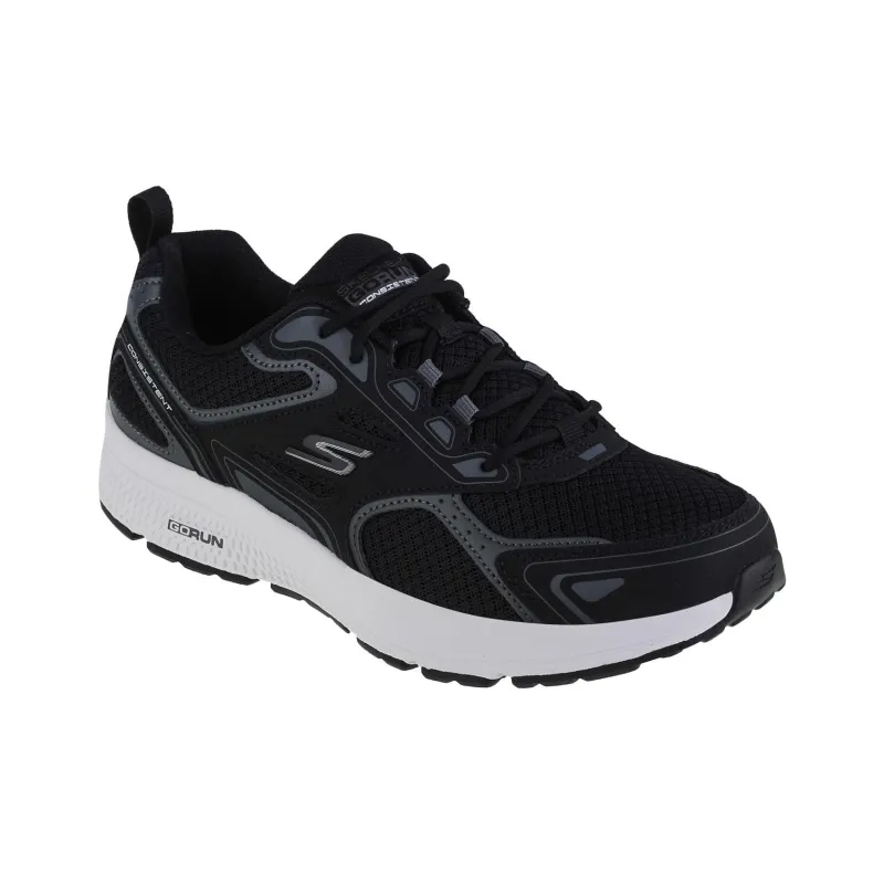 Skechers Go Run Consistent Anti Slip Wear Resistant Low Top Casual Running Shoes Men's Black-1