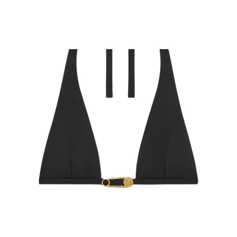 VERSACE Safety Pin Bikini Top-3
