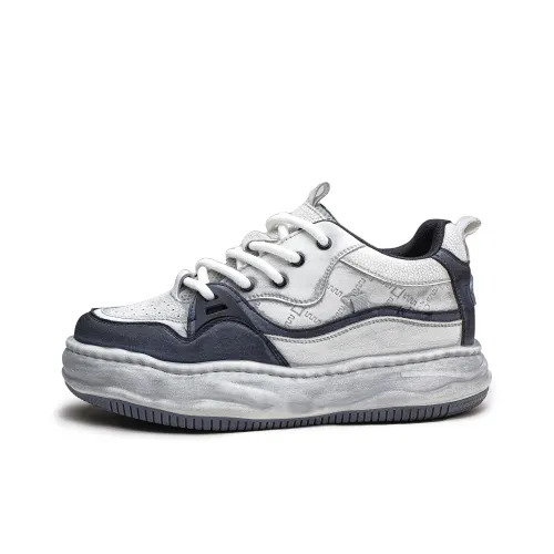 JIETEGONGYANG Cushioned Anti Slip Wear Resistant Waterproof Breathable Height Increasing Low Top Skateboard Shoes Men
s