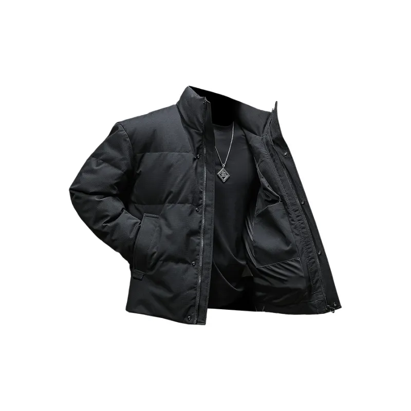 Seasonal Words Down Jacket Men's Black-2