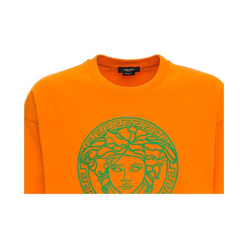 VERSACE Sweatshirts Men Orange-4