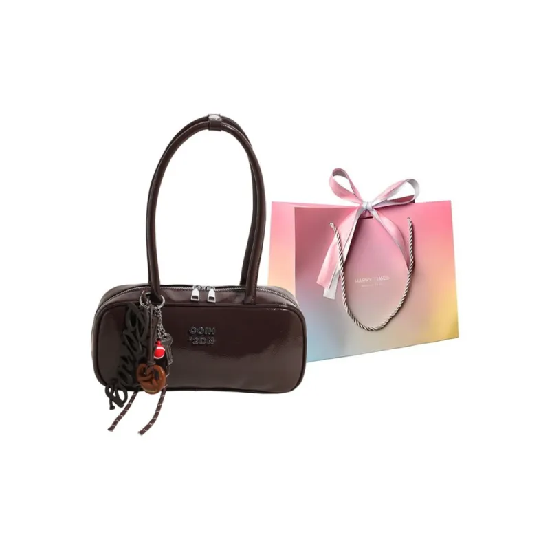 Yalu PU Handbag Shoulder Bag Regular Women's Black/Coffee/Brown-4