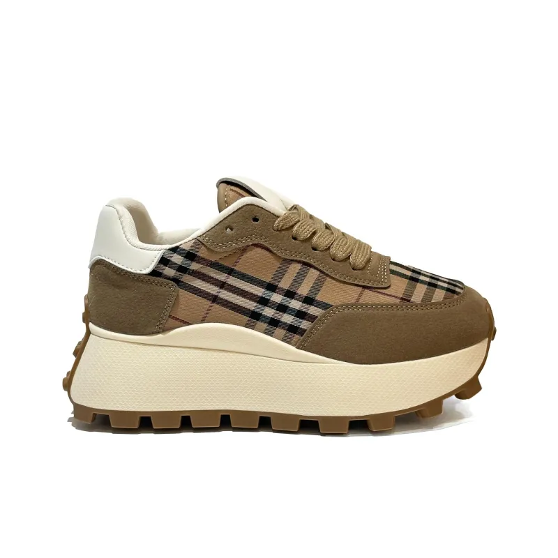 Nrillo Cushioned Slip Resistant Low Top Casual Shoes Women's Coffee-1