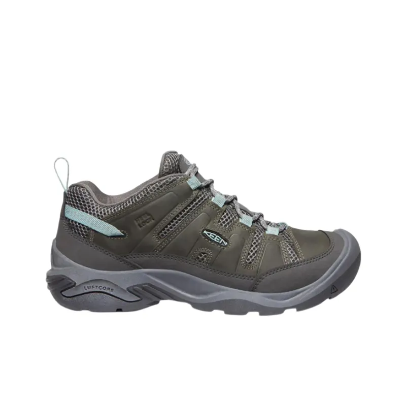KEEN Circadia Vent Anti-Slip Wear-Resistant Low-Top Trekking Shoes Women's Gray Green-1