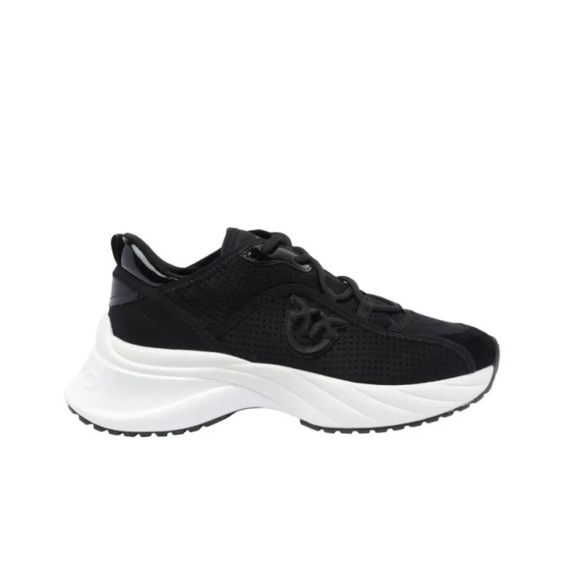 PINKO Logo Patch Lace Up Sneakers Women's-1