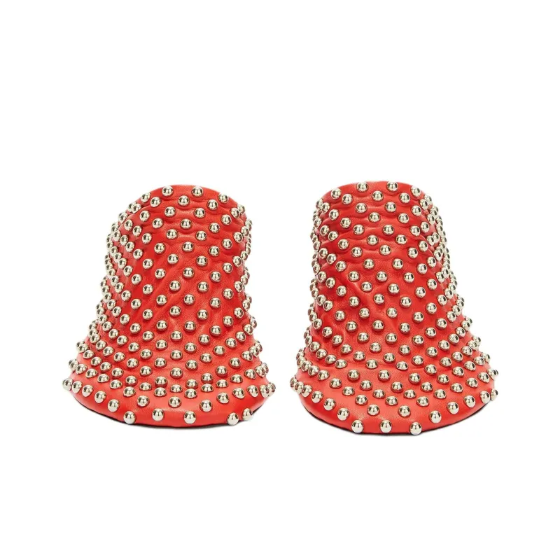 JIL SANDER Wrap toe Slippers Women's Red-4