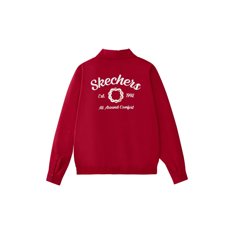 Skechers New Year Collection Sports Lifestyle Collection Jacket Unisex Berry Red-1