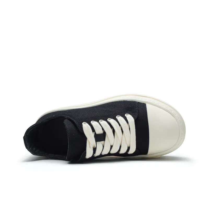 JIETEGONGYANG Slip Resistant Water Resistant And Wear Resistant Low Top Skateboard Shoes Unisex Black-4