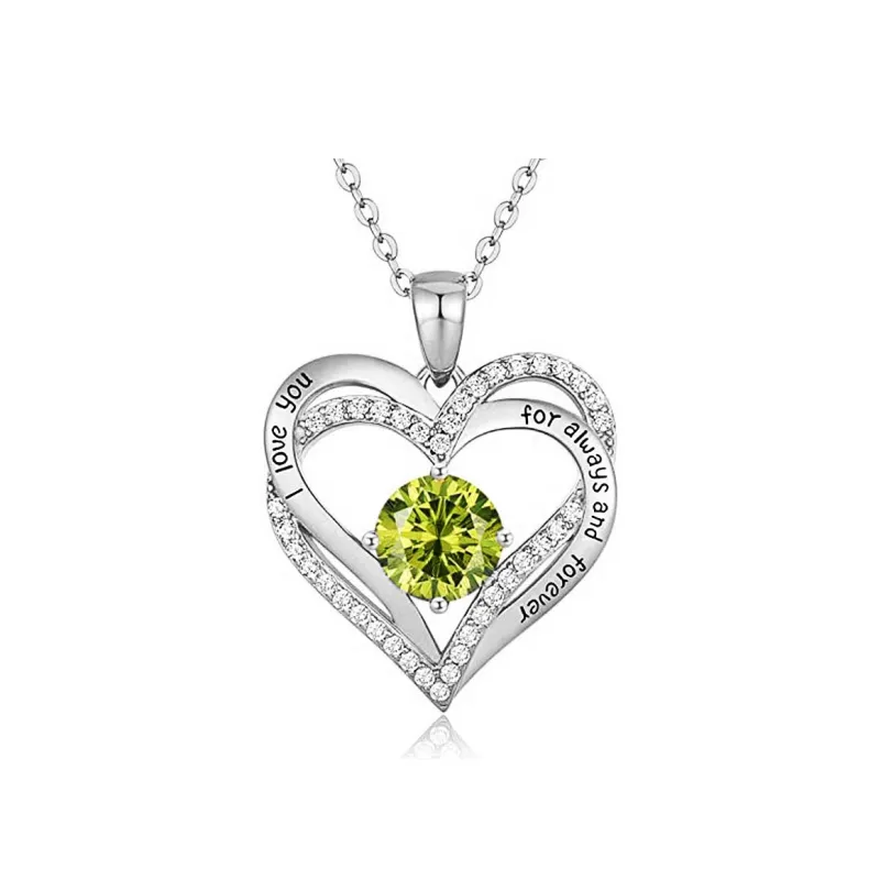 WUMZK 925 Sterling Silver Necklaces Women's-11
