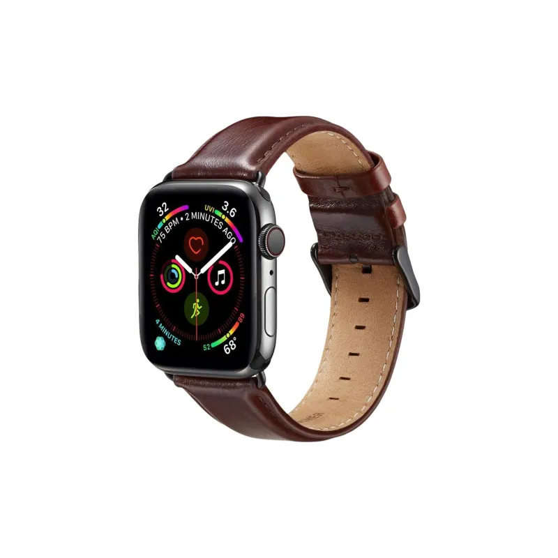 IWabcertoo Watch Band Apple Compatibility Cowhide Leather Material-9