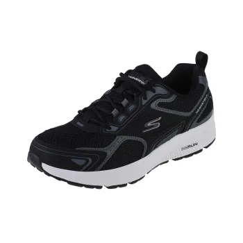 Skechers Go Run Consistent Anti Slip Wear Resistant Low Top Casual Running Shoes Men's Black