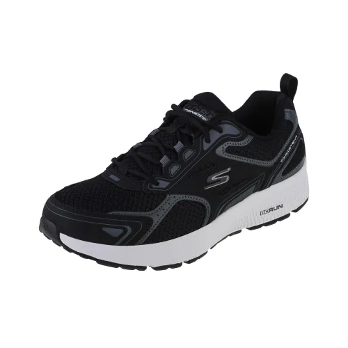 Skechers Go Run Consistent Anti Slip Wear Resistant Low Top Casual Running Shoes Men's Black