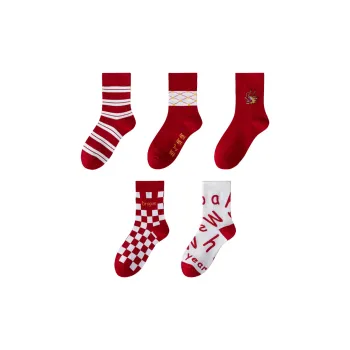 MIIOW Honmei Honmei Series Mid Calf Socks Unisex 5 Pack