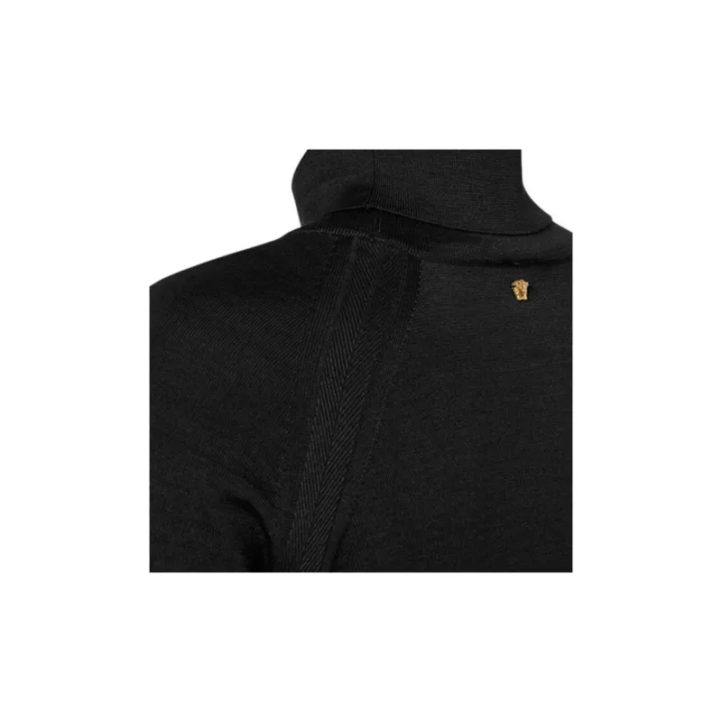VERSACE SS22 Slim Fit Sweater Women's Black-4