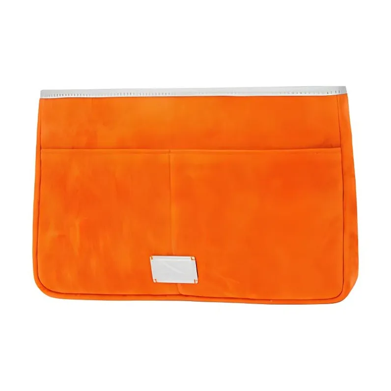 OMTO Fabric With Synthetic Leather Tote Bag Shopping Bag Liner Bag Storage Bag Clutch Regular Unisex Orange-2
