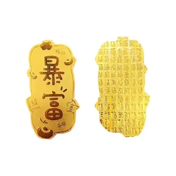 LINGJIE Gold Foil Pendants Unisex