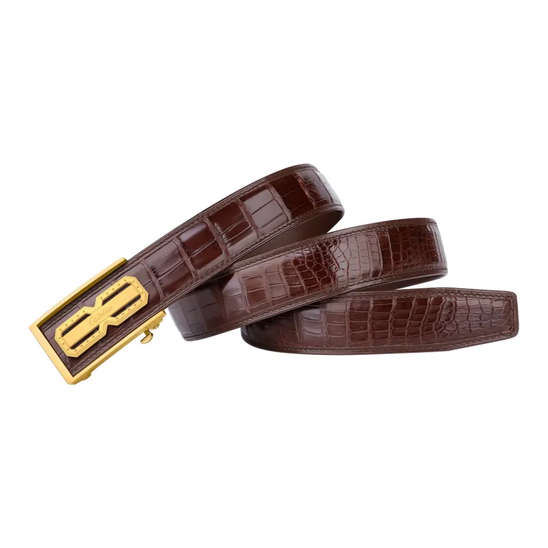 CATELLES Patchwork Free Crocodile Leather Leather Belts Men's 3.5cm/3.8cm-7