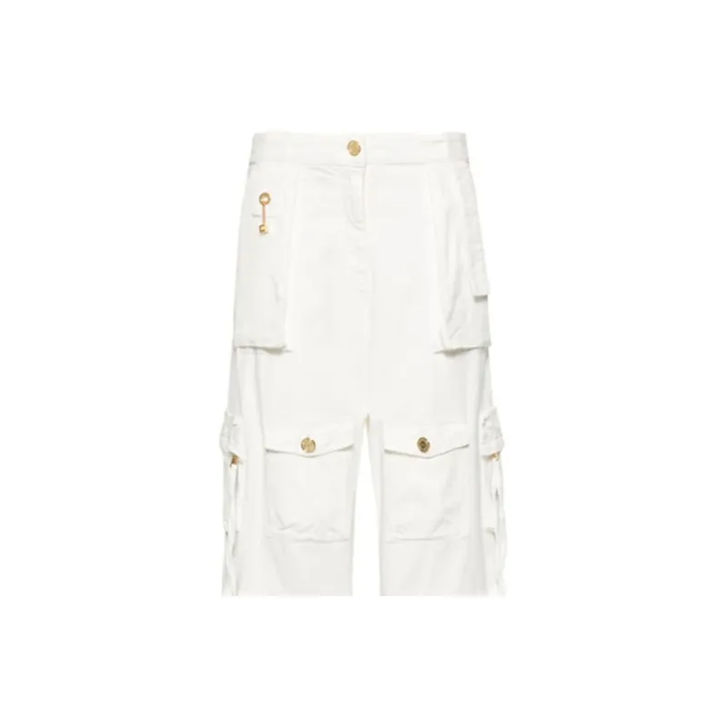 Elisabetta Franchi Logo Chain-Link Cargo Jeans-1