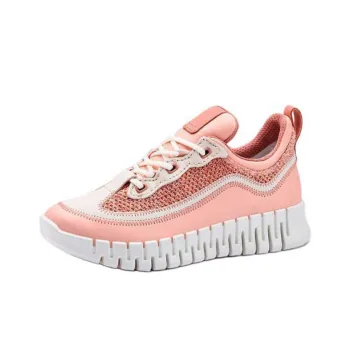 Ecco Smart Series Breathable Low Top Chunky Sneakers Women's Orange Pink