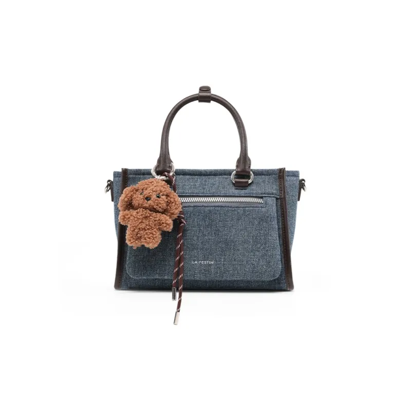 LA FESTIN Top Grain Cow Leather Crossbody Bag Commute Handbag Medium Size Women's Multicolor-0