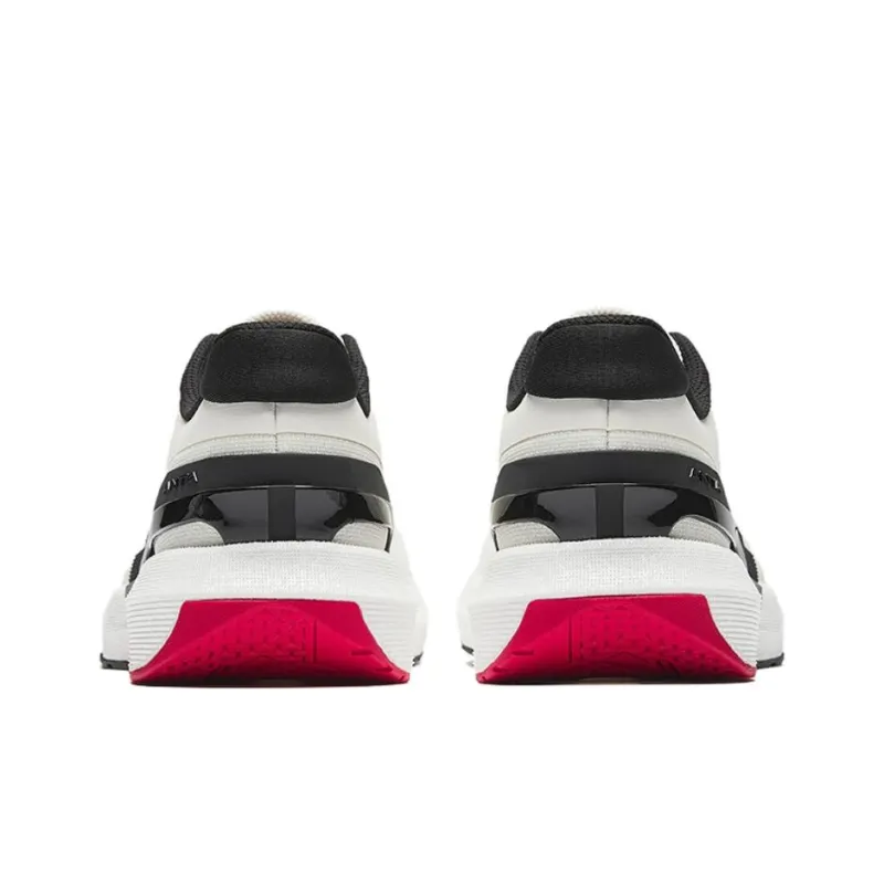 CHAOJIANTA Slip Resistant And Abrasion Resistant Coverage Low Top Training Shoes Men's White Black Red-3