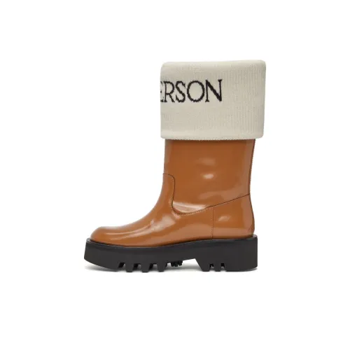 JW Dress Fisherman Ankle Boots 4cm Women's Brown