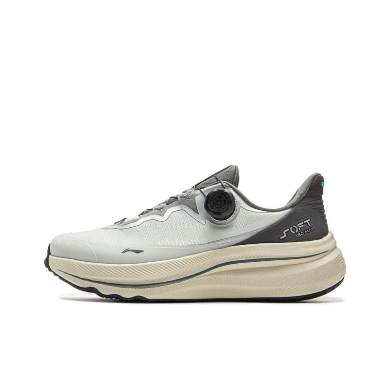 LiNing Cushioning Anti Slip Wear Resistant Breathable Support Rebound Low Top Casual Shoes Unisex Gray-0