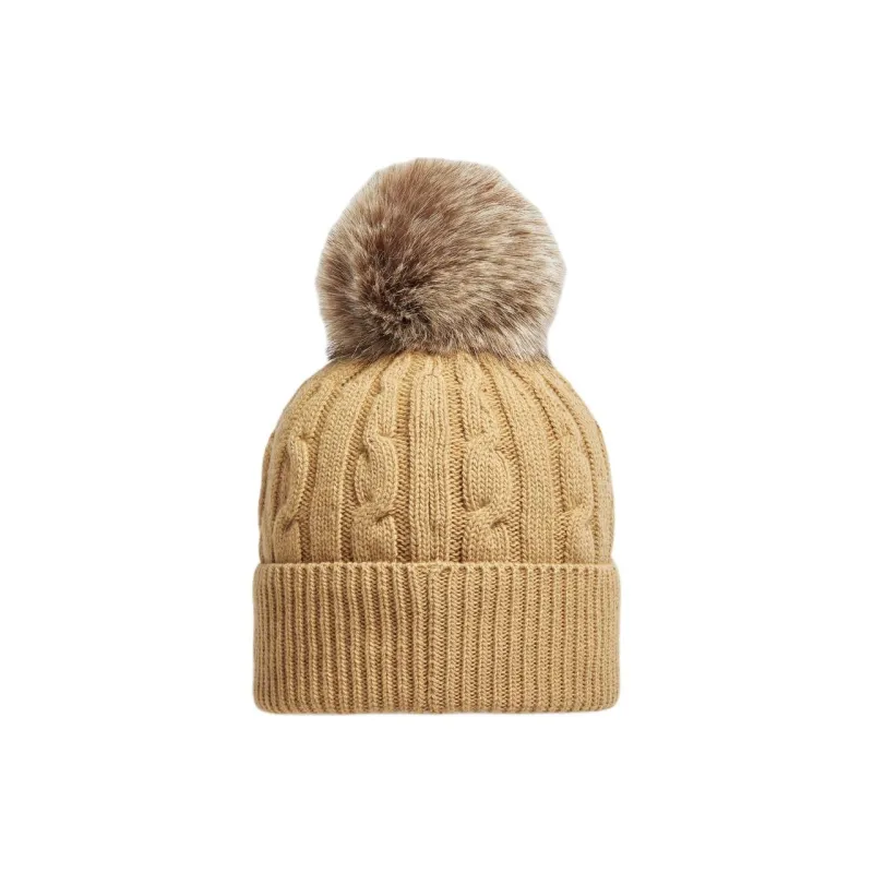 Moncler Wool Beanies Women's Light Brown-1