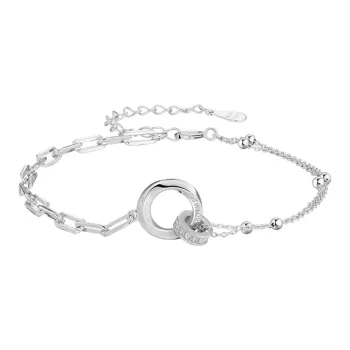 CHINA GOLD S925 Silver Topaz Bracelets Women's