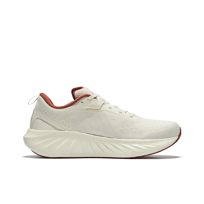 Saucony TRIUMPH 22 Anti Slip Wear Resistant Low Top Casual Running Shoes Unisex Ecru-1