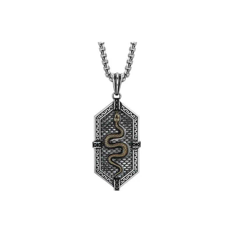 MYSH 925 Sterling Silver Necklaces Men's-8