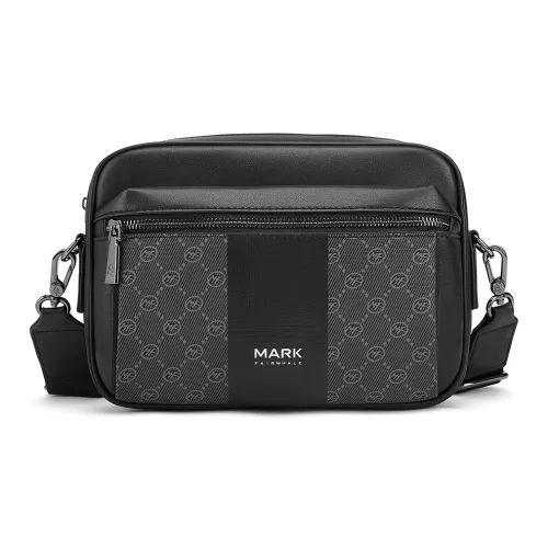 FAIRWHALE Synthetic Leather Crossbody Bag Regular Men's Black