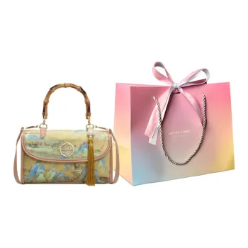 Yalu Handbags Khaki Shopping Bag