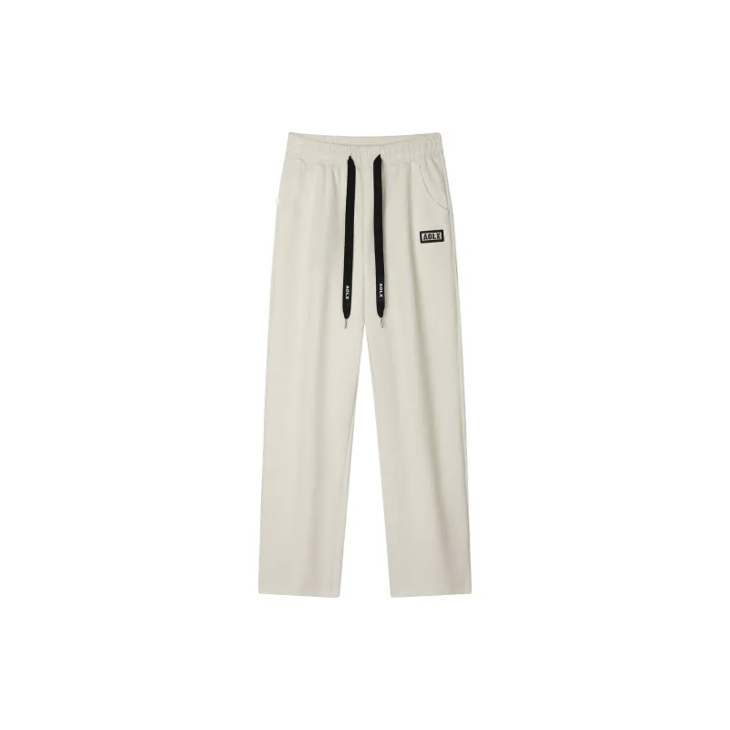 Aol Knitted Sports Pants Unisex-5