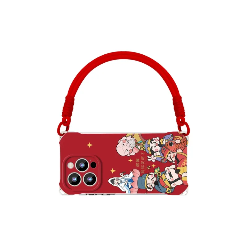 Sen Dog Silicone Material Niche Crossbody Phone Cases Compatible With IPhone 16 Pro Max/Pro/Plus/15/14/13-8