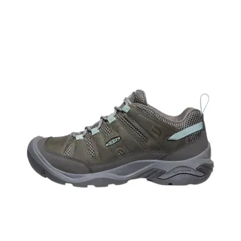 KEEN Circadia Vent Anti-Slip Wear-Resistant Low-Top Trekking Shoes Women's Gray Green