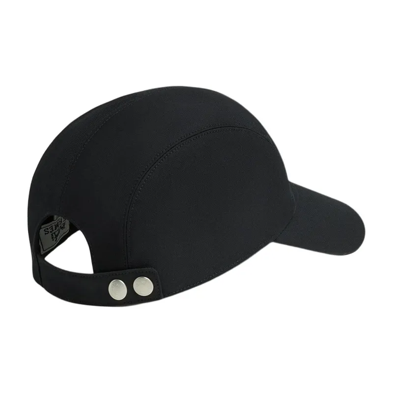 HERMES Cotton Baseball Caps Men's Black-1