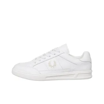 FRED PERRY SAPATILHAS Abrasion Resistant Low Top Skateboard Shoes Men's White