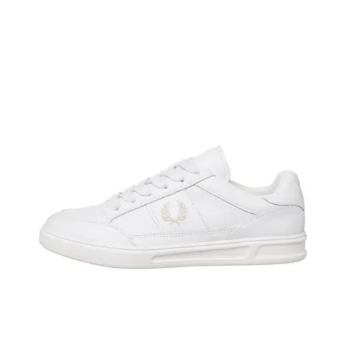 FRED PERRY SAPATILHAS Abrasion Resistant Low Top Skateboard Shoes Men's White