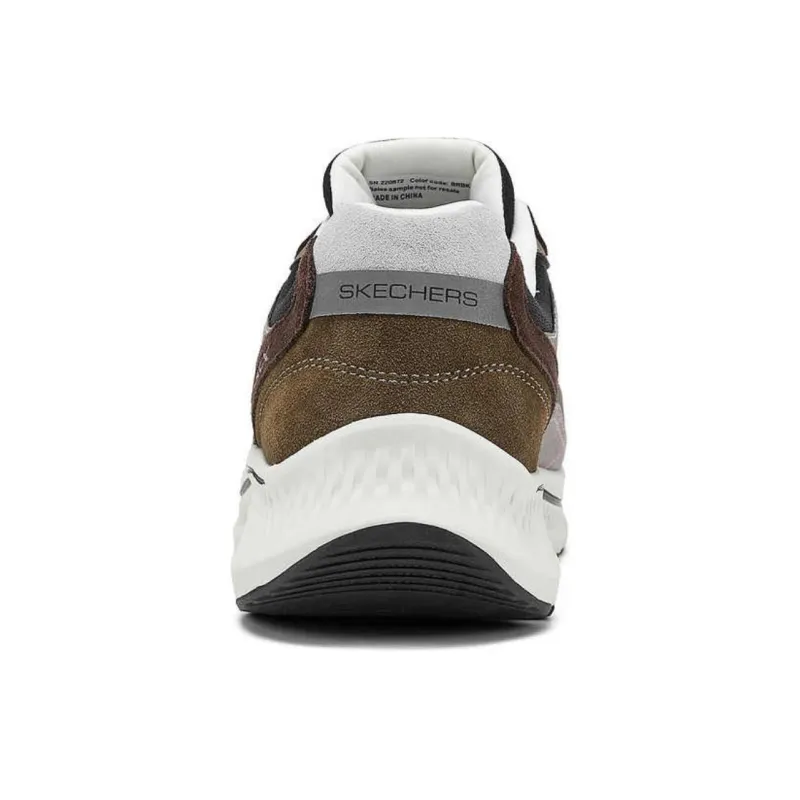 Skechers Go Run Consistent 2.0 Anti Slip Wear Resistant Low Top Casual Running Shoes Men's Brown Black-3