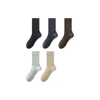 H YXIANG Mid Calf Socks Women's 5 Pack