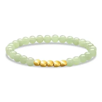 ZHONGYINYIJIN Bracelets Pale Greenish White Jade Unisex