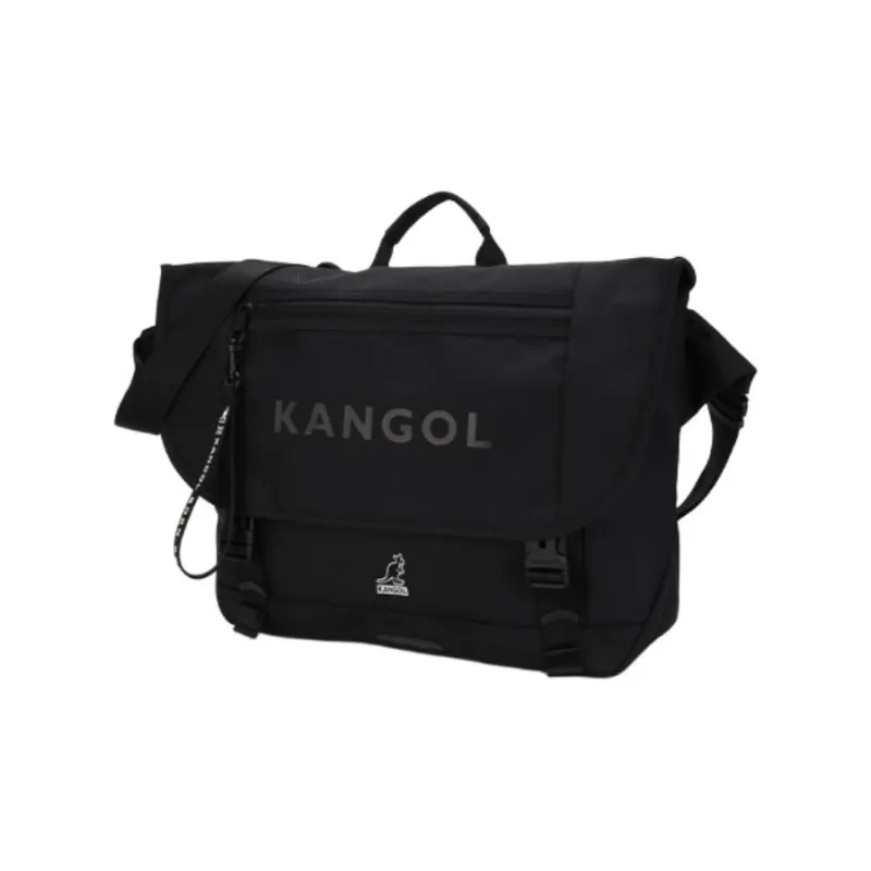 KANGOL Nylon Messenger Bag Portable Crossbody Bag Shoulder Bag Regular Unisex Black-1